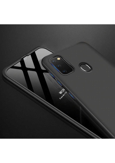 Samsung Uyumlu Galaxy M30s Kılıf Zore Ays Kapak Siyah-Kırmızı