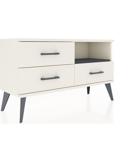 Arges Şifonyer Tek Raflı 3 Çekmeceli 88x30x48 Aytaşı-antrasit/aytaşı Antrasit/aytaşı Arges Şifonyer Tek Raflı 3 Çekmeceli 88x30x48 Aytaşı-antrasit/aytaşı Antrasit/aytaşı