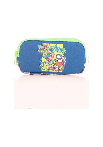 Kaukko Kids 3 Bölmeli Kalem Çantası Cube Xtreme Mavi L8177