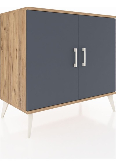 Hyperion Şifonyer 2 Raflı 2 Kapaklı 88x44x80 Çam-antrasit/aytaşı Antrasit/aytaşı Hyperion Şifonyer 2 Raflı 2 Kapaklı 88x44x80 Çam-antrasit/aytaşı Antrasit/aytaşı