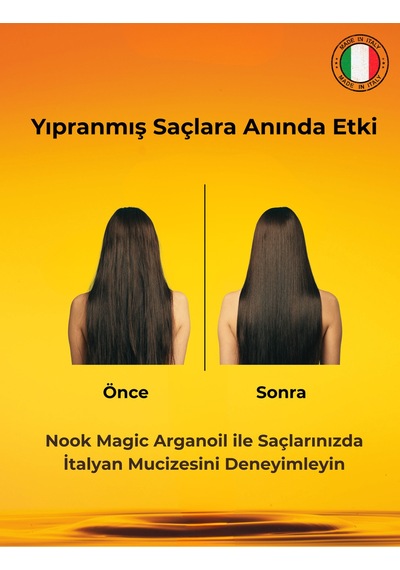 Nook Magic Arganoil Isı Koruma & Parlaklık Etkili Keratin Argan İçeren Saç Bakım Yağı 30ml