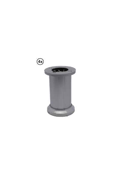 Akcell Elvin Ayak 10 Cm Saten Parlak Tabanlı X 4 Adet Saten