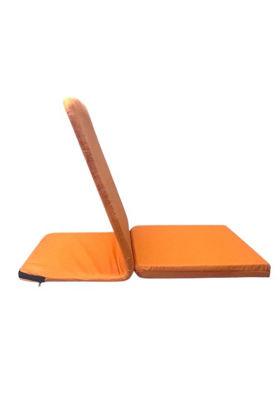 Meditasyon Sandalyesi - Sırt Destekli Yer Minderi - Backjack - Yoga Sandalyesi - Yoga Minderi Turuncu