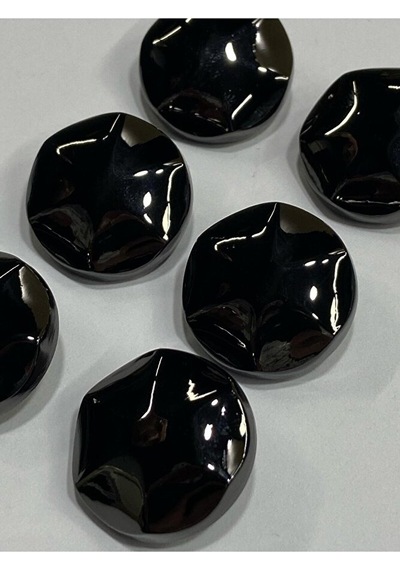Metal Düğme/kaban Manto Boyu/ 6 Lı Set/2,5 Cm/jx18/siyah