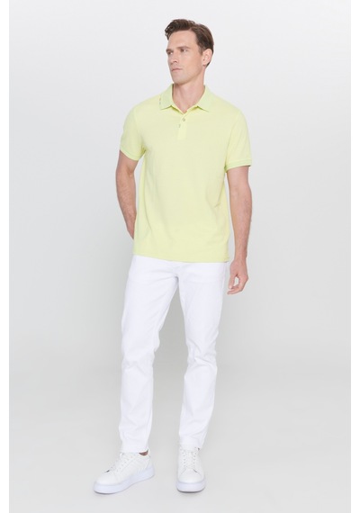 Ac&co Erkek Fıstık Yesıl Slim Fit Dar Kesim Polo Yaka Baskılı Pamuklu Tişört Ac&co Erkek Fıstık Yesıl Slim Fit Dar Kesim Polo Yaka Baskılı Pamuklu Tişört