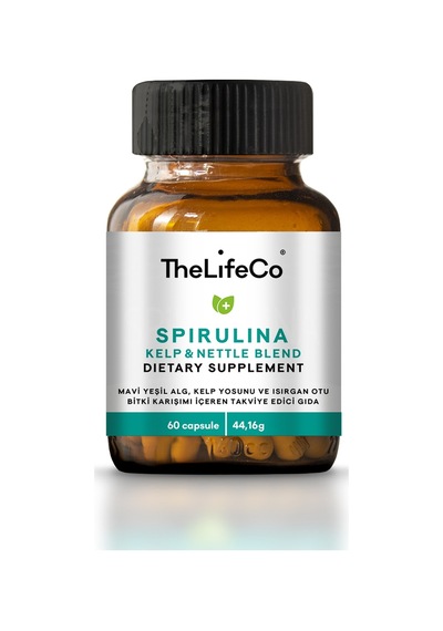 TheLifeCo Spirulina Kelp & Nettle 60 Kapsül