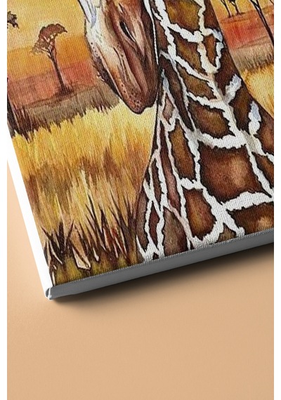 Webstyle Sayılarla Boyama Seti Kasnaklı Anne Zürafa 60 X 75 Cm