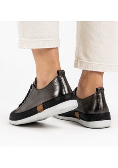 N Napa Shoe Np.8260.platin Deri Napa Shoe Kadın Hakiki Deri Comfort Sneaker Günlük Bağcıklı Casual Ayakkabı