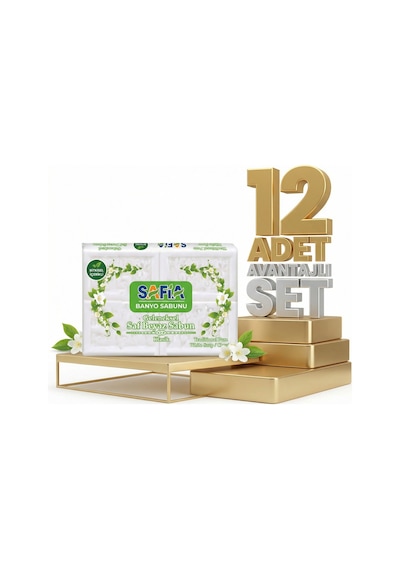 Safia Beyaz Banyo Sabunu 12x600 Gr Diğer