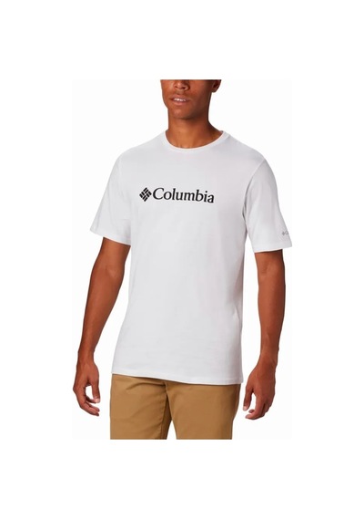 Columbia Columbıa Csc Basıc Logo Erkek T-shırt 1680053-100 Beyaz