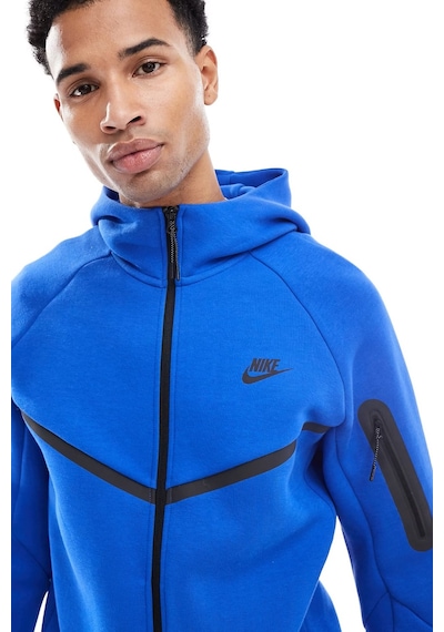 Nike Tech Fleece Full Zip Windrunner Hoodie Kapüşonlu Unisex Sweatshirt Mavi Mavi