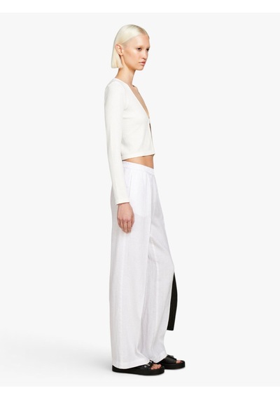 Sisley %100 Keten Beli Büzgülü Önü Pileli Geniş Paça Pantolon Kadın Beyaz Pantolon - 324p4aghlf03u Sisley %100 Keten Beli Büzgülü Önü Pileli Geniş Paça Pantolon Kadın Beyaz Pantolon - 324p4aghlf03u
