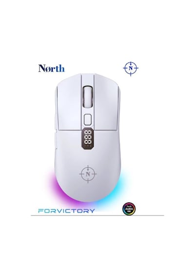 North Odin Pro Wl Beyaz 26k Dpı 750 Ips 70g Ultralight Rgb Kablosuz Gaming Mouse