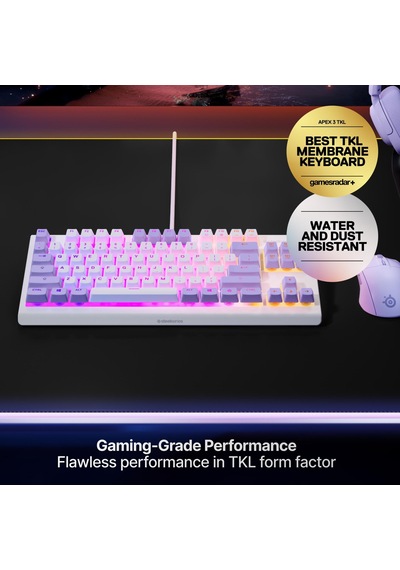 Steelseries Apex 3 Tkl Rgb Suya Ve Toza Dayanıklı Türkçe Gaming Klavye Amethyst