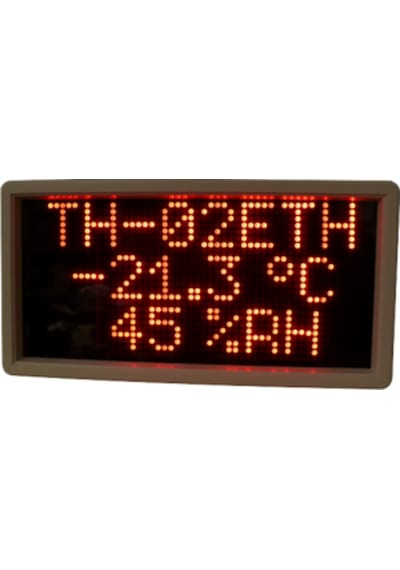 Electrosec Th-02Dsp Dotmatrix Isı Ve Nem Led Ekranı