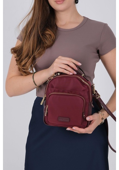 Silver Polo Sp1220 Kadın Çapraz Çanta Saten Bordo-bordo