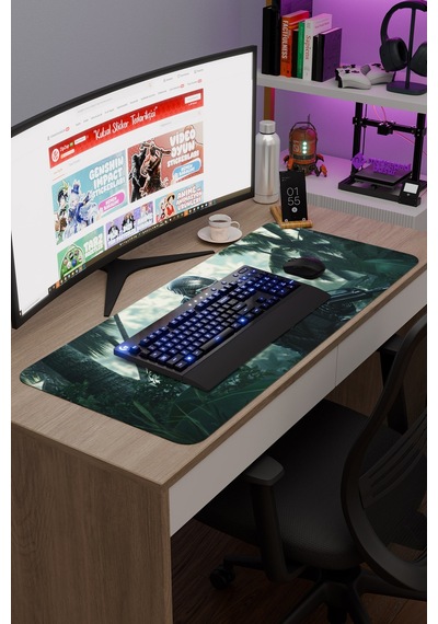 Crysis Kaymaz Dikişli Kauçuk Oyuncu Mousepad V2 - 90x40 Xxl Gaming Mouse Pad Fare Altlığı