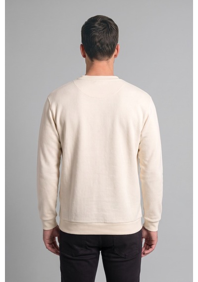 Defacto Relax Fıt Bisiklet Yaka Polar Basic Sweatshirt F3685ax26wner140 Ekru-er140