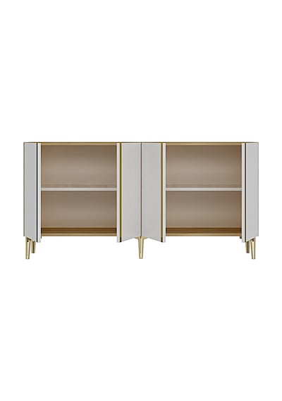 Ka1598dbg Anka150 Konsol, Kahve Köşesi, Tv Sehpası Ve Dolap Safirmeşe - Beyaz - Gold 150cm Ka1598dbg Anka150 Konsol, Kahve Köşesi, Tv Sehpası Ve Dolap Safirmeşe - Beyaz - Gold 150cm