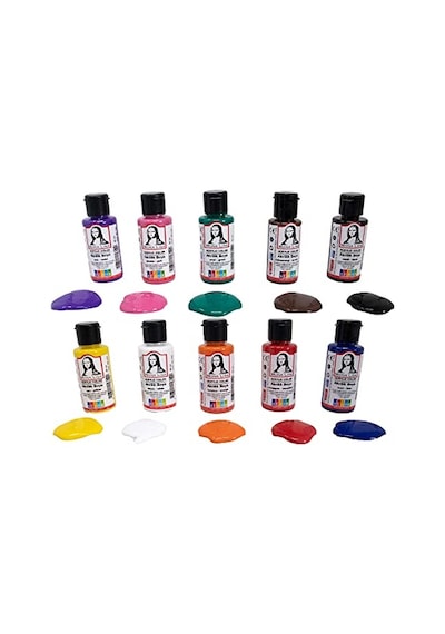 Südor Mona Lisa Akrilik Boya Seti 10 X 40ml Fırça Hediyeli 0,15 L
