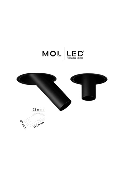 Molled Prizma Serisi 8w Trimless Sıva Altı Led Spot Siyah Kasa 2700k - Mol5002-7