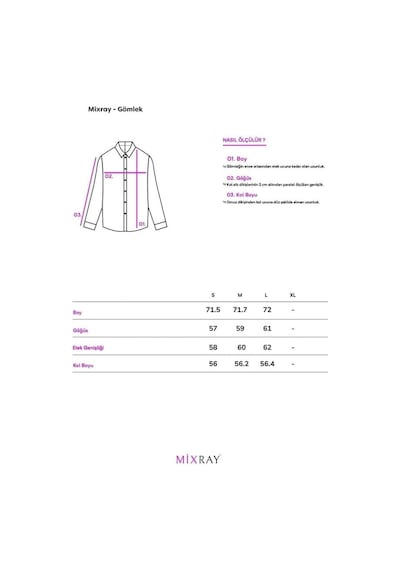 Mixray 4367 Kadın Çizgili Oversize Gömlek Mavi