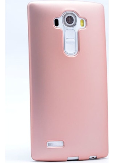 LG Uyumlu G4 Kilif Mat Estetik Silikon Rose Gold 251609603