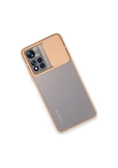 Cosmotex Newface Xiaomi Redmi Note 11t Kılıf Palm Buzlu Kamera Sürgülü Silikon - Pembe
