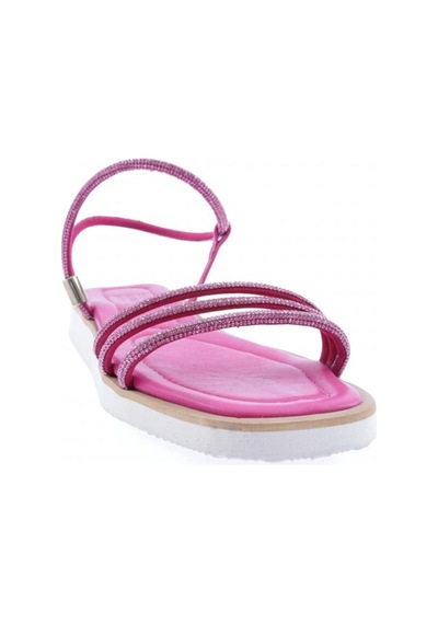 Dgn 536-23y Kadin Sirali Silver Taşli Sandalet 536-2261-R0507 Fuşya
