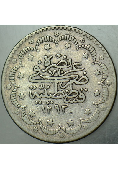 Iı. Abdülhamid Gümüş 5 Kuruş 129311. İstanbul Darbı.