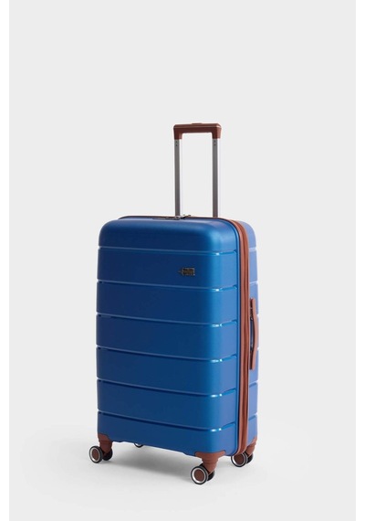 Defacto Unisex Sert Kapaklı Büyük Valiz H2405axnsbe644 Mavi-be644