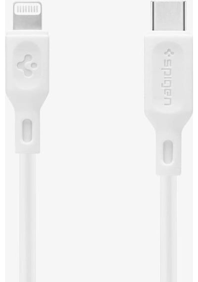 Spigen Essential Usb-c To Lightning 1 Metre Hızlı Şarj/data Kablosu Mfı Lisanslı C10cl White