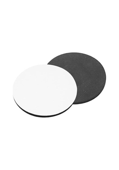 Sublimasyon Yuvarlak Bardak Altlığı 8.6 Cm Beyaz