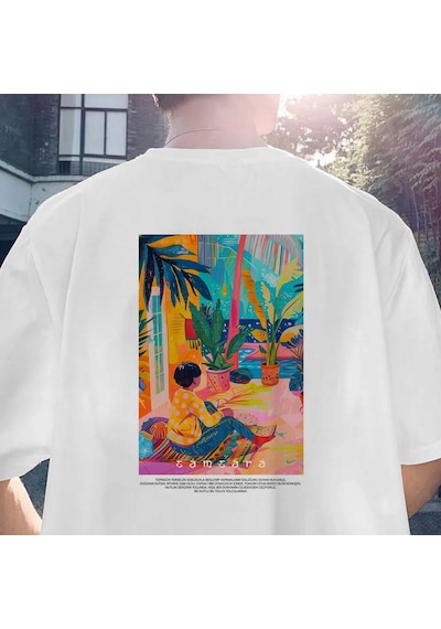 Samsara Serisi No:1 T-shirt - Beyaz