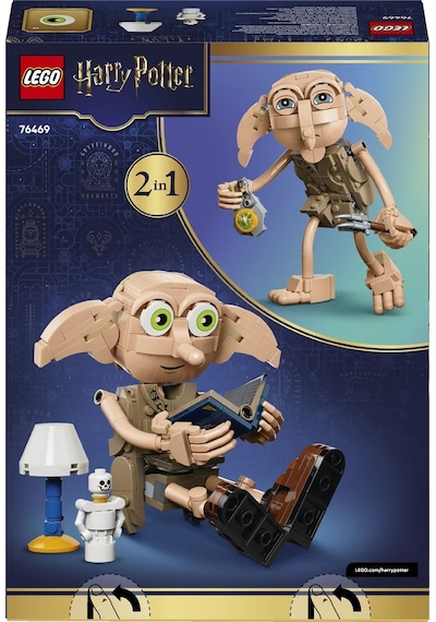 LEGO® Harry Potter™ Özgür Ev Cini Dobby™ 76469 - 8 Yaş ve Üzeri Çocuklar için Aksesuarlar İçeren Oyuncak Yapım Seti (379 Parça)