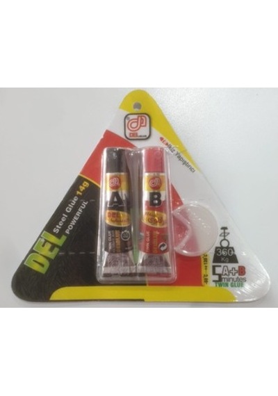 Del Glue Ikiz Yapıştırıcı Iran 14 Gr Metal-Çelik-Plastik-Granit
