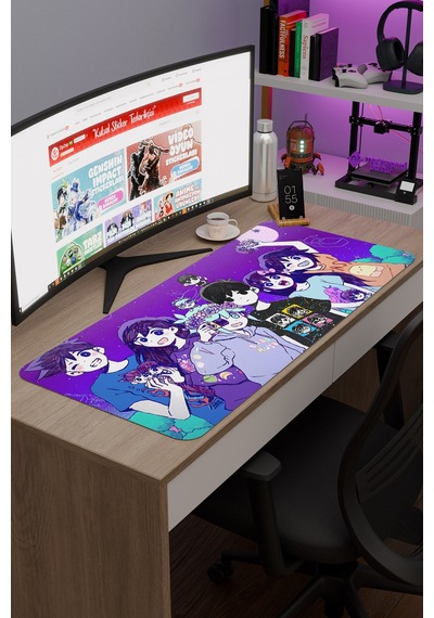 Omori Kaymaz Dikişli Kauçuk Oyuncu Mousepad V3 - 90x40 Xxl Gaming Mouse Pad Fare Altlığı