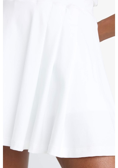 DeFactoFit Standart Fit Pileli İçi Taytlı Mini Tenis Eteği D9317AX25SPWT34 Beyaz