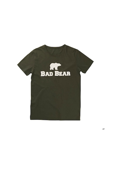 Bad Bear Erkek Haki Baskılı Bisiklet Yaka Tişört Haki