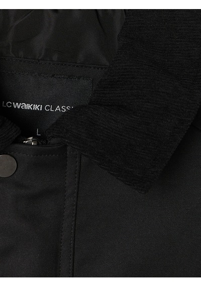 Lcwaıkıkı Classic Siyah Regular Fit Kontrast Yaka Erkek Mont Lcwaıkıkı Classic Siyah Regular Fit Kontrast Yaka Erkek Mont