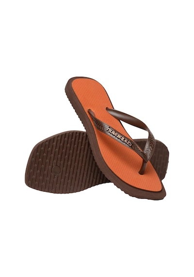Havaianas Top Square Fusion Koyu Kahverengi Kadın Parmak Arası Terlik-6578 Kahverengi
