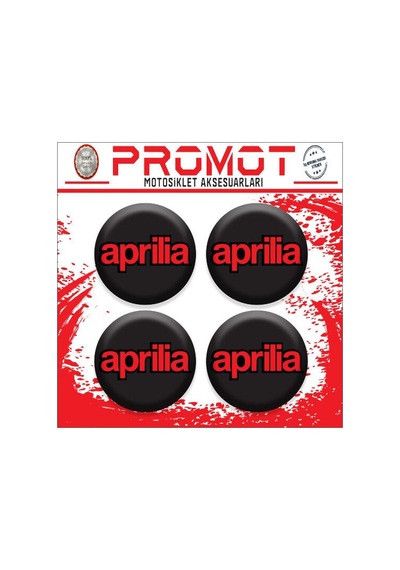 Aprillia Tasarımlı Damla Sticker 4cm-4 Adet Diğer