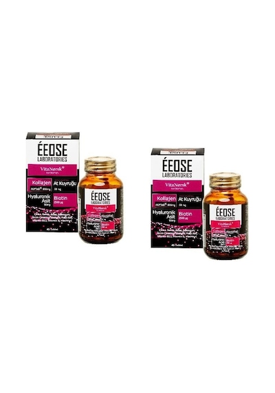 Eeose Collagen Tablet ( Kollajen + Hyaluronik Asit + Atkuyruğu + Biotin + C Vitamini) 45 Tablet  x 2 adet