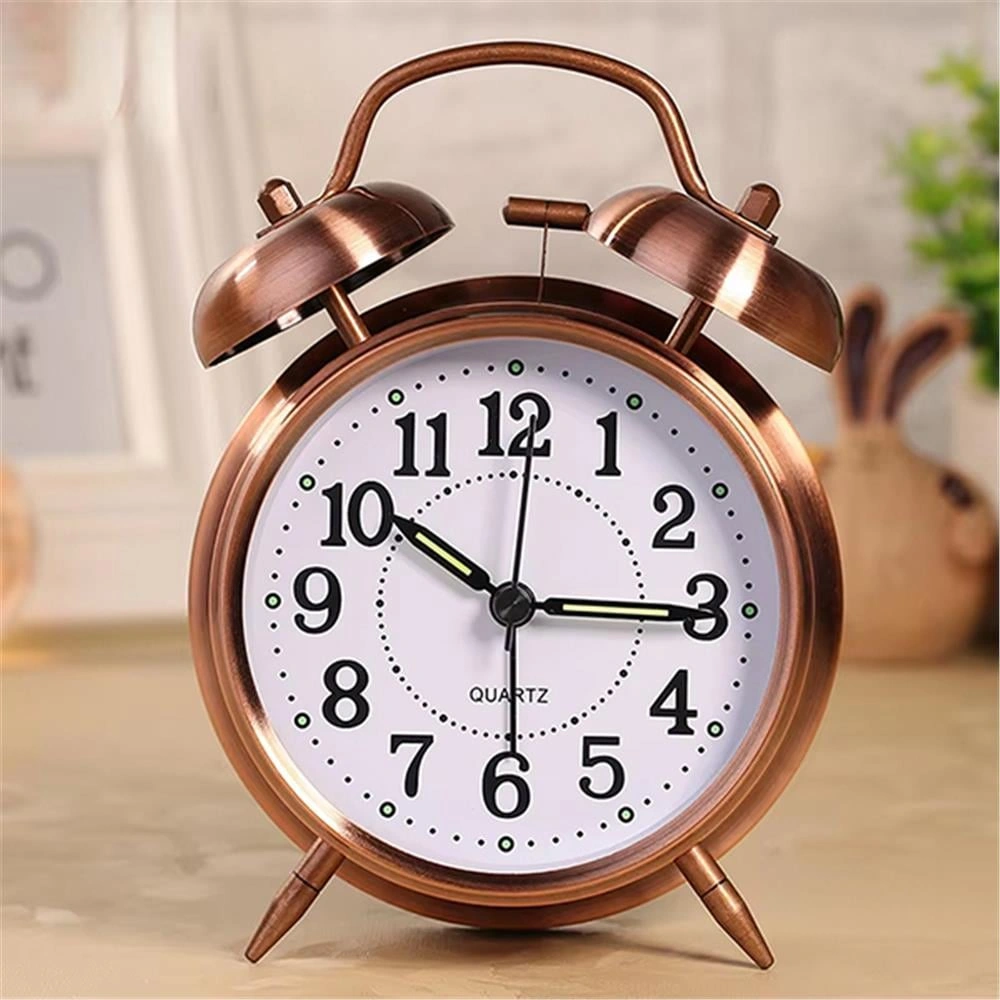 Metal Çalar Saat Bronz Renk Bronz