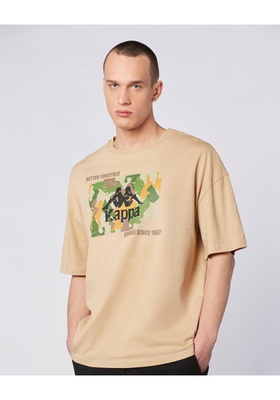 Kappa Tarsty Tee Erkek Bej Comfort Tişört