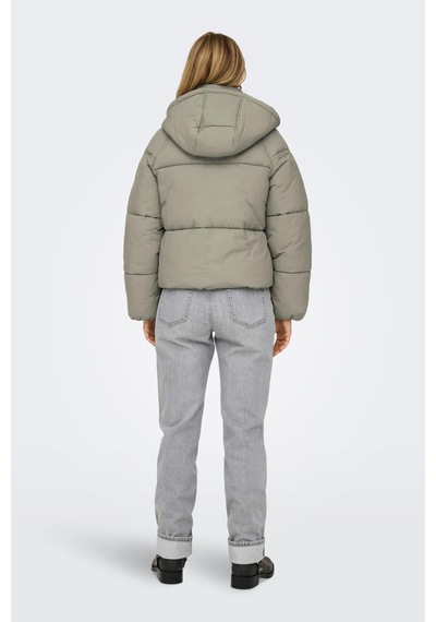 Only 15322013 Onlhope Short Puffer Jacket Cc Otw Kadın Şişme Ceket Silver Sage