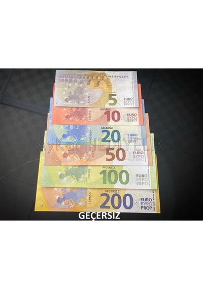 600 Adet Karışık Euro 5-10-20-50-100 ve 200 Euro Geçersiz Paralar