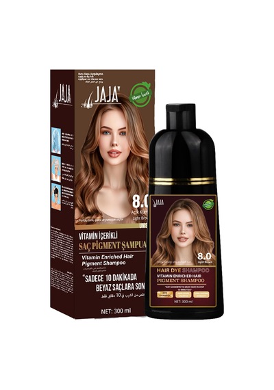 Açık Kumral Saç Şampuanı 8.0 Açık Kumral Light Brown 300 Ml Beyazlar İçin