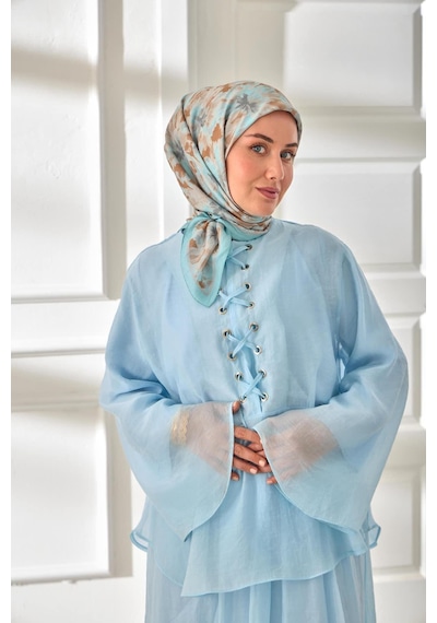 Silk Home Velora Eşarp 161001-20 Bebe Mavi, Açık Kahve, Gri, Vizon