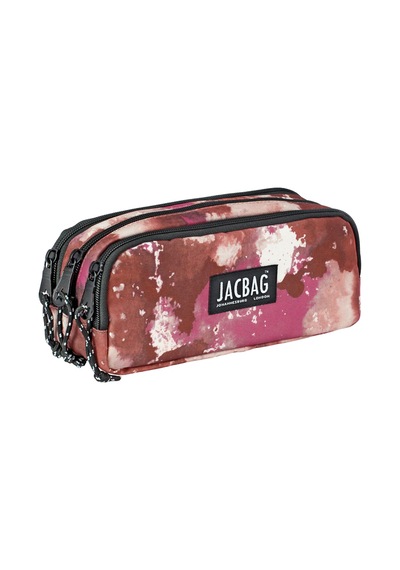 Jacbag Trıple Pouch-üç Bölmeli Kalem Kutusu Triple Pouch-pembe Bulut renkli